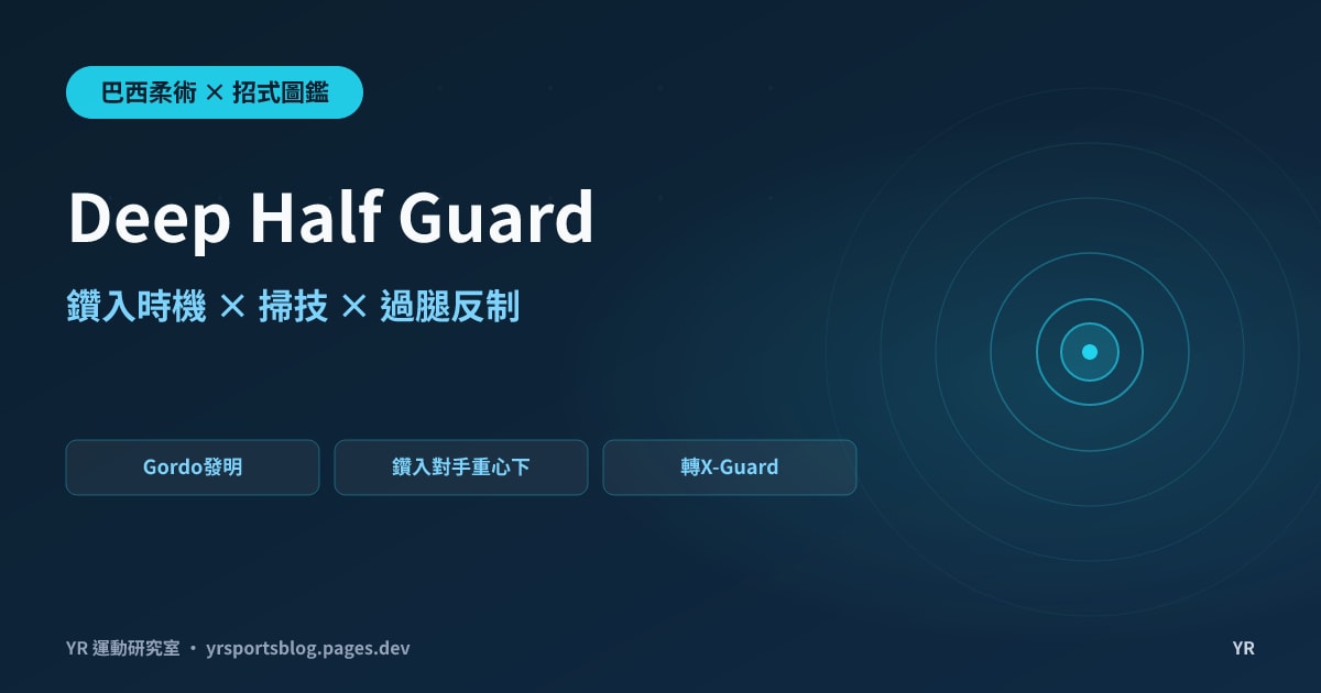 壓在對手身上卻忽然被抬離地面?Deep Half Guard 深半防衛鑽入時機與過腿反制完全拆解