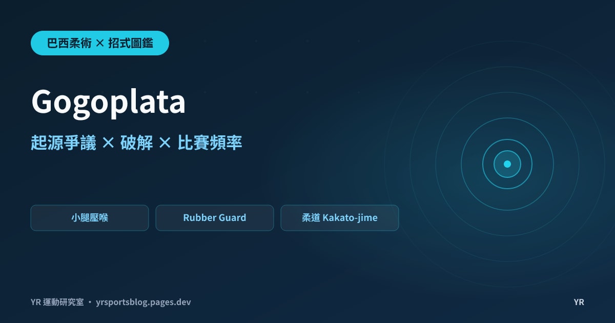 小腿骨壓喉的絞技,為何總被說很難用出來?Gogoplata 起源爭議、動作拆解、破解與比賽頻率